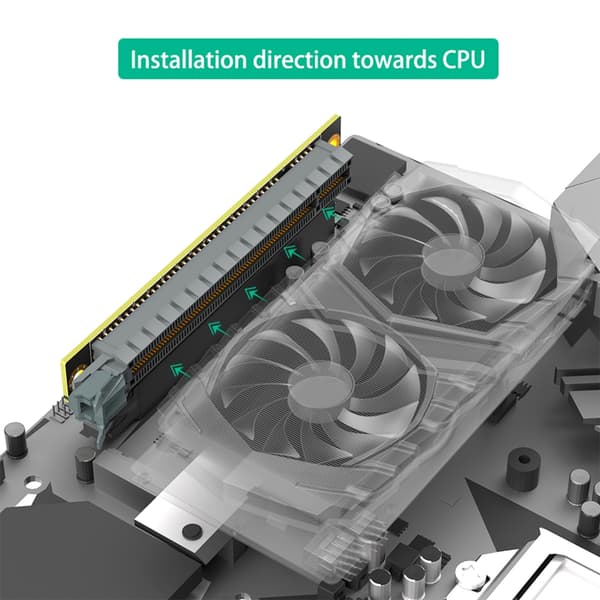 PCIE 16X 3.0 forlængerkort til 1U computerserver specielt chassis tilbehør