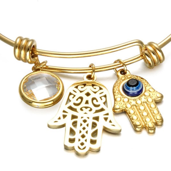 Fashion for Evil Eye Armband Justerbar guldpläterad armring Snygg turkisk Blue Eye Amulett Smycken Presenter för flickor kvinnor