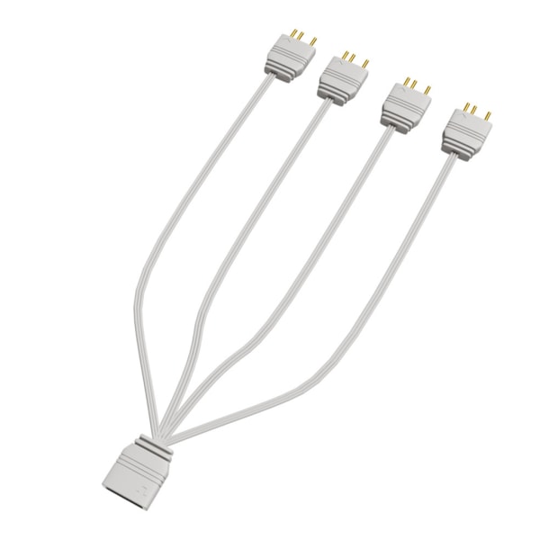 1-till-3/ 1-till-4 5V 3-stifts ARGB splitterkabel 5V hona till hane 3-stifts ARGB-förlängningskabel för 5v ARGB fläktbredda applikationer null - One to three