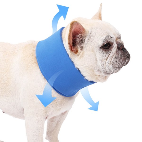 Hund kylhalsband Bandana för varm sommar avlastning för feber Värmevallningar Husdjur Justerbar Hund Chill Down Cool krage