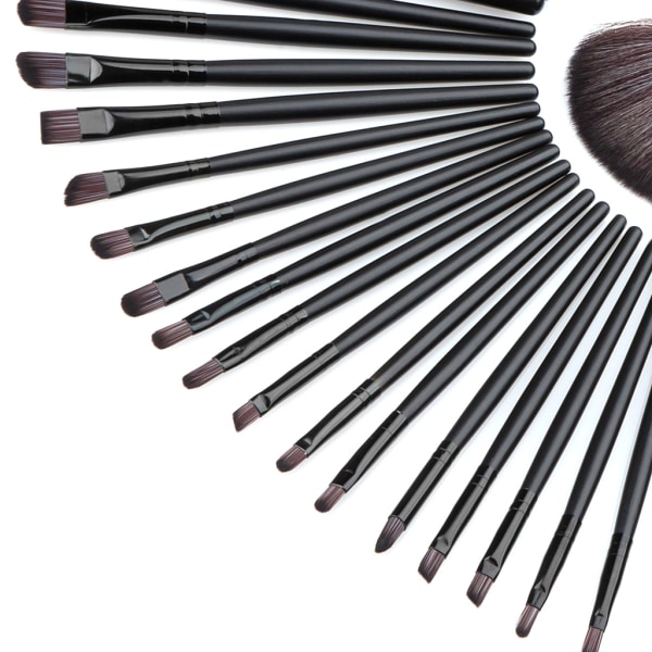 32st Pro Makeup Borstar Kosmetisk verktygssats Ögonbrynsskugga Powder Brush Set Bag Pink