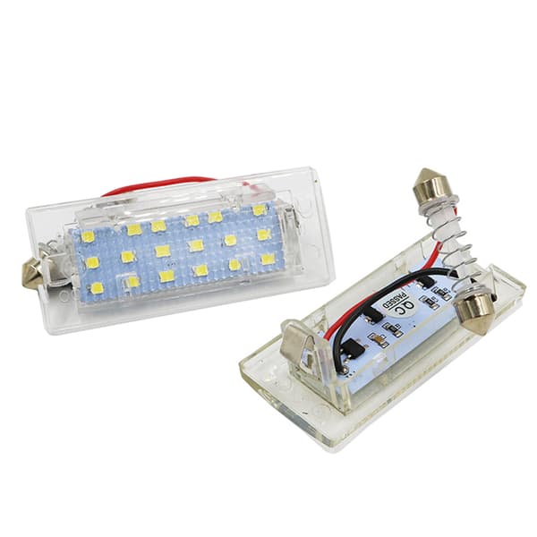 2st Nummerplåtsbelysning LED Registreringsskyltslampor 12V för E53 X5 1999-2003 E83 X3