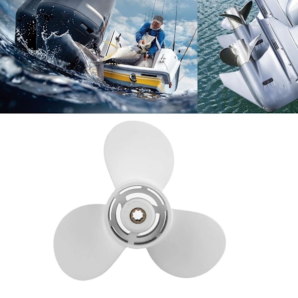 9 3/4inx6in Propel til 9.9HP-20HP påhængsmotorer, 3 blade, 8 Splines tand