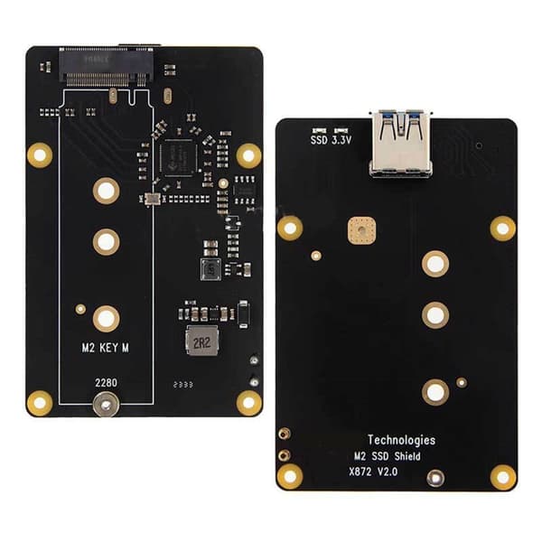 X872 USB 3.0 M.2 NVMe Solid Disk Udvidelseskortmodul til RPi 4 Adapter