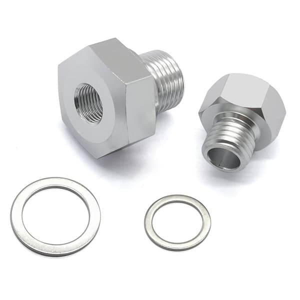 Erstatningstilbehør Motoroljetrykksensoradapter M16 til 1/8 NPT