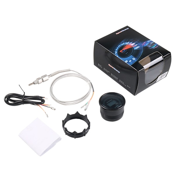 Universal Bilmotor 2\" 52mm Digital Blå LED Ljusdisplay Avgastemperaturmätare Set EGT EXT Mätare