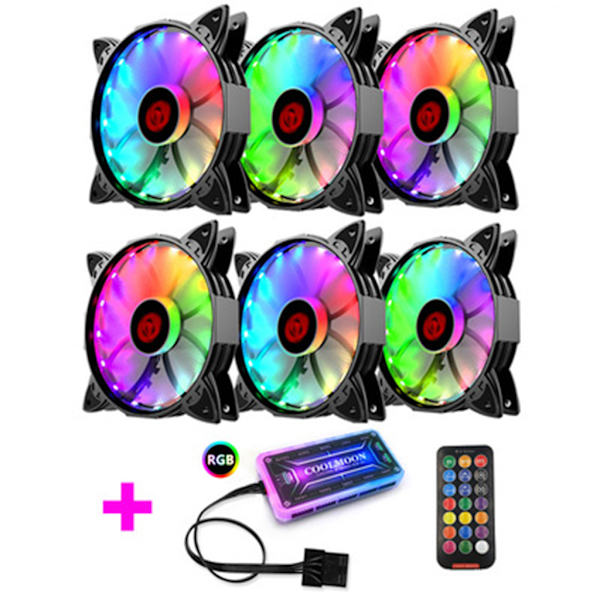 120mm PC Computer Kabinet Blæsere Ultra Støjsvag LED Køleblæser 12V 3Pin 4Pin Radiator CPU Køler Blæser m/Anti-Vibration