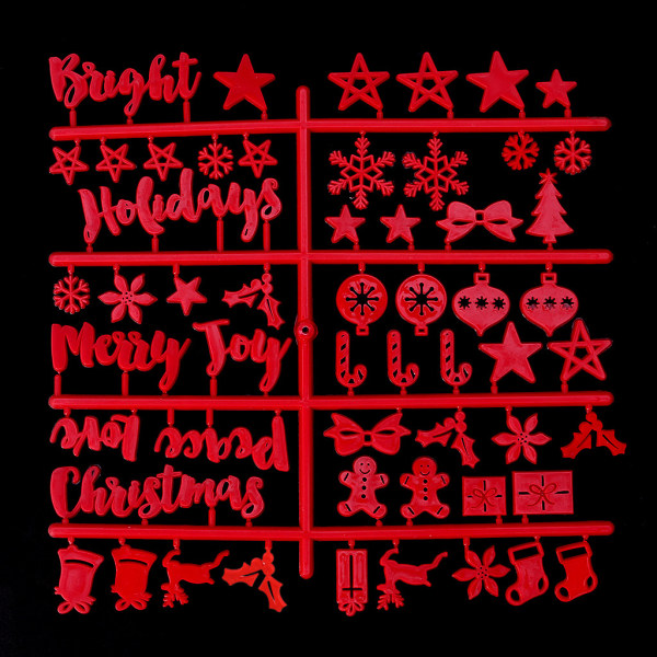 Röd filt anslagstavla bokstäver jul stil filt brevpapper bokstäver dragsnöre påse filt board brev för dekorationer