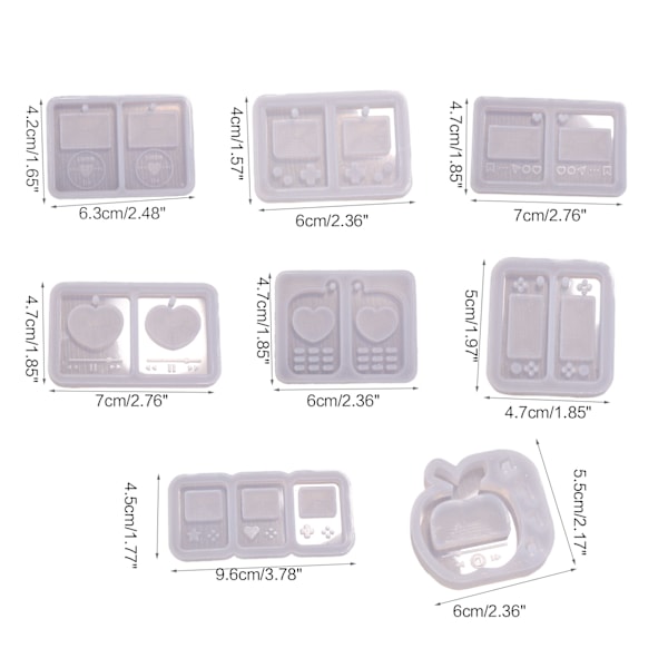 Epoxy Quicksand Silikonformar Mediaspelare Form Hänge Resin Form Resin 3