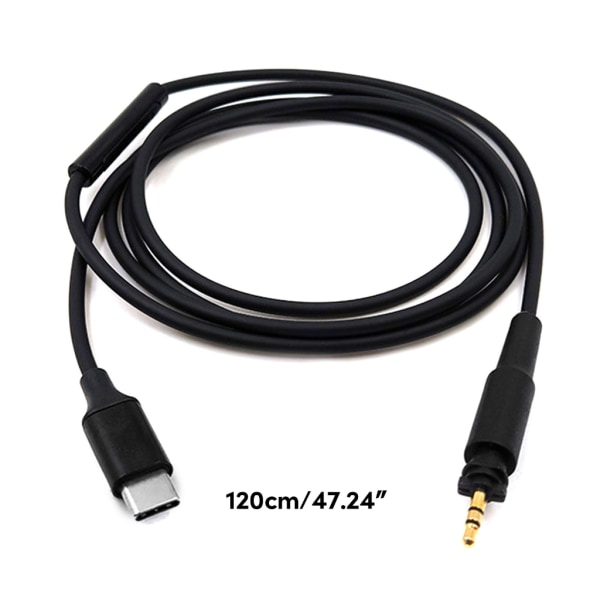 Kvalitetsersättningskabel TYPE C till 2,5 mm kabel för SRH840A SRH840 SRH440A SRH440 SRH750DJ hörlurar Njut av klart ljud Wire control version