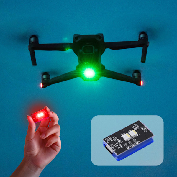 Strobe anti-kollisionsbelysning för Mavic/Phantom/FIMI-serien Drone Lång batteritid 360 graders synlighet