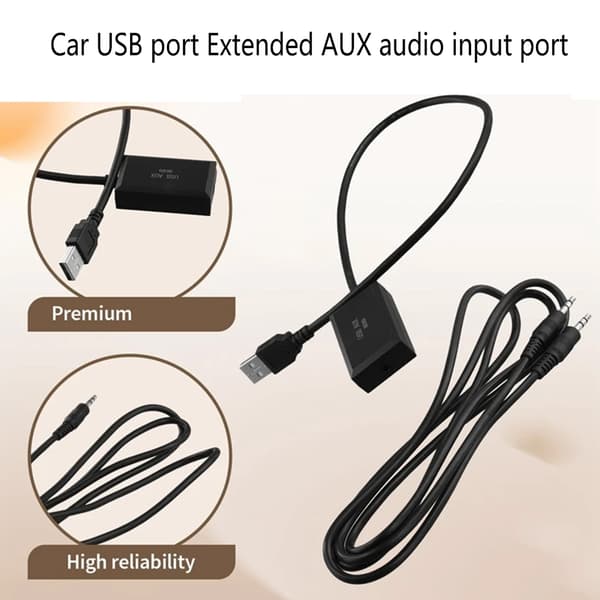 USB til Aux-adapter for overlegen lydkvalitet og forbedret lydkvalitet