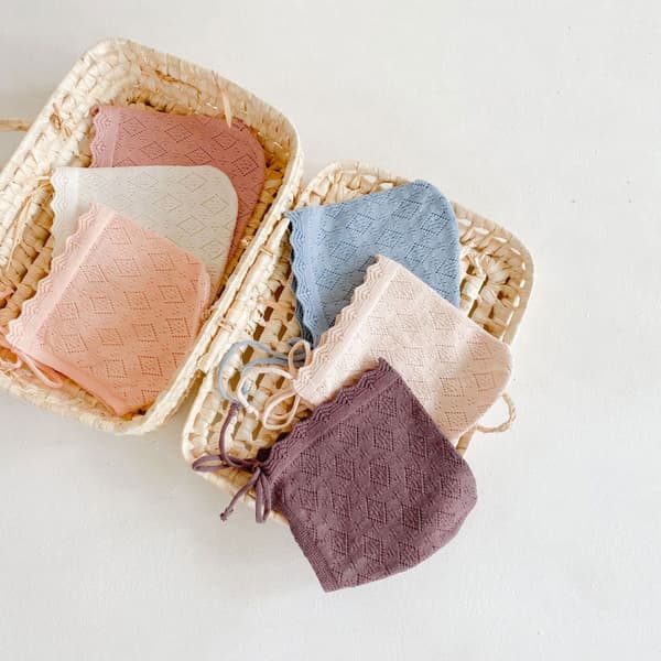 Spædbarn Baby Blonde Hat Bomuldshat Forår Efterår Søde Piger Blue M