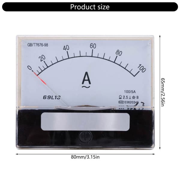 Generator Elektrisk Parameterovervågningsenhed med Intuitiv Digital Udledning Multicolor Ammeter 100 5A