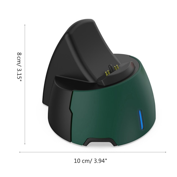 Bärbar laddningsdocka Bekväm och effektiv Gamepad-laddare Speltillbehör för Elites Spelkontroll Hållbar Dark green