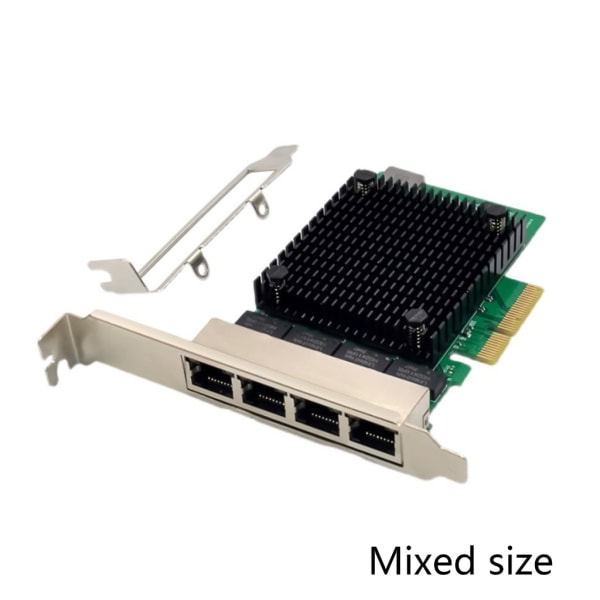 PCI-E X4 2,5 Gbps Gigabit nätverkskort RTL8125B 4-portars Ethernet nätverkskort Desktop Server Nätverksadapter Anslutning