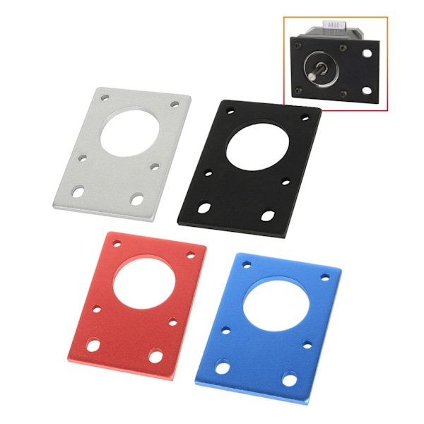 3D-skrivartillbehör 42 Stepper Motor Monteringsfäste Lämpligt För 2020 2040 Black