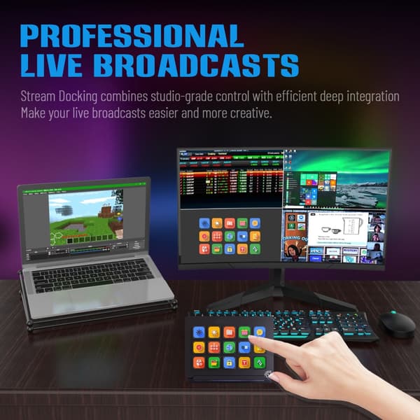 Ai Keyboards Stream Controller Streams Deck 15 Makroknapputløsere for PC