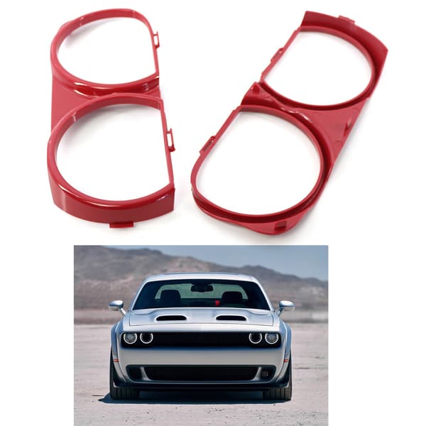Rammer Frontlygte Forlygte Trim Cover ABS til Challenger SRT