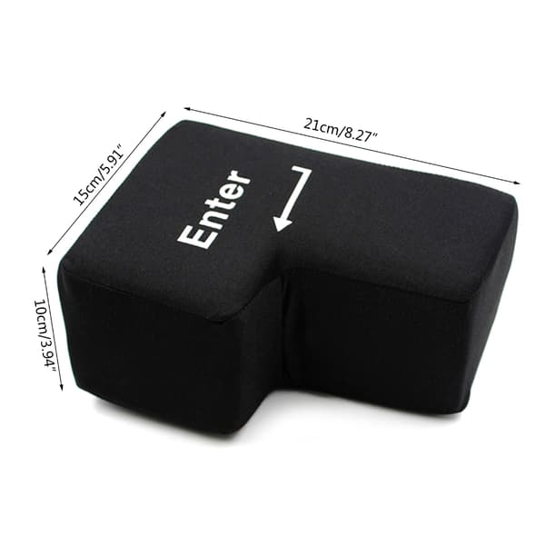 Stor Enter-knapp Kudde Knapp Usb Stor Enter Stressreducerare Kudde Present Leksak