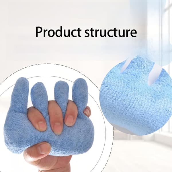 2 stk. fingerseparator håndgrep seng eldreomsorgspute fingerbeskytter Blue Three fingers