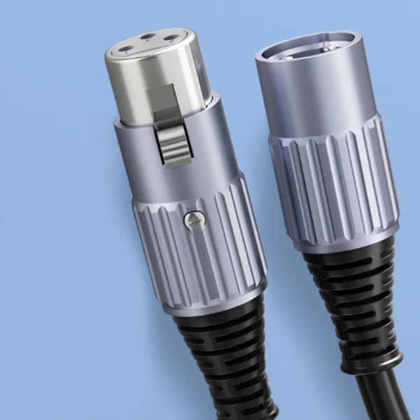 XLR Förlängningskabel Mikrofonanslutning Trådledning Hane Hona XLR till 3,5 mm port för ljudkonsolförstärkarhögtalare B 2m