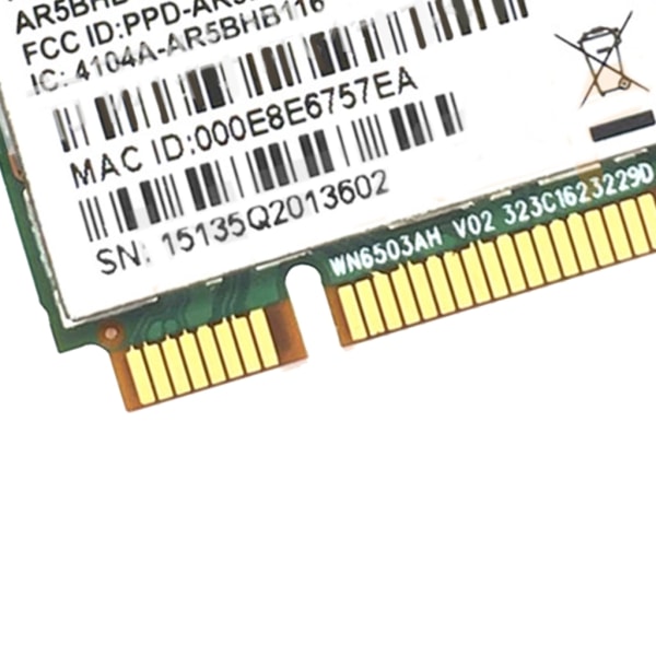 AR9382 AR5BHB116 2,4G/5GHz WiFi trådlöst nätverkskort Mini PCI-E 300Mbps för Win 7/8/8.1/10/Linux-