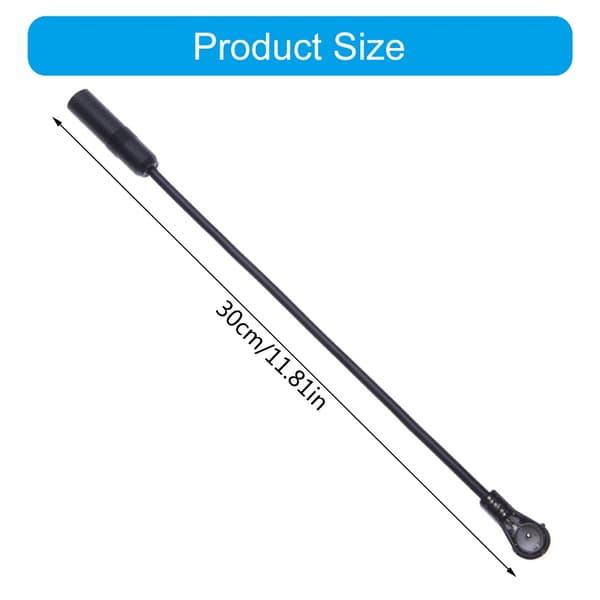 Til bilradioantenneadapterkabel 30 cm med DIN 41585 han-til-hun-stik