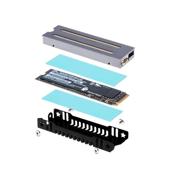 ARGB Sync Computer 2280 SSD M.2 Radiator PC RGB M.2 Nvme Køleplade