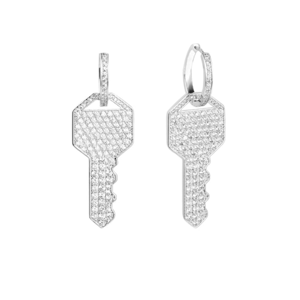Trendig etnisk stil Pins Örhänge Kvinnor Minimalistisk för Rhinestone för nyckelörhängen Stud Kvinnligt Mode Par Smycken Pre