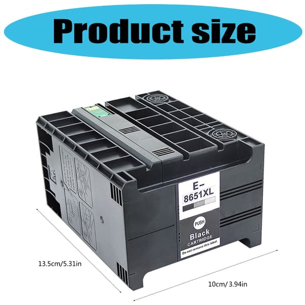 Sort blækpatron til WorkForce WF-M5190DW BAM/WF-M5191 modelprintere