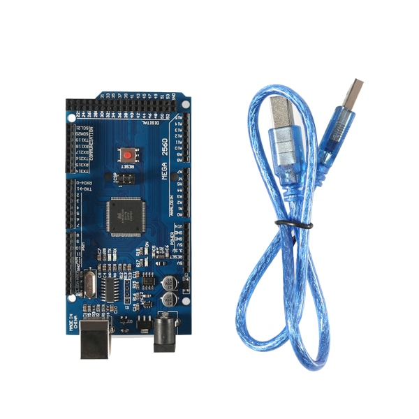 Mega2560 2560 R3 (ATmega2560-16AU CH340G) AVR USB Utvecklingskort Mega2560 Pro Expansionskort Uppgraderad Version