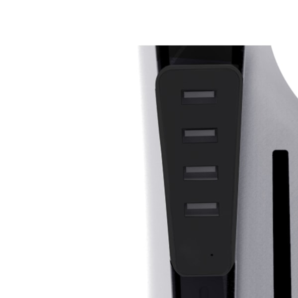 Höghastighets USB förlängare USB -port Expander Expandera och ladda enheter med 4 USB 2.0-portar Hållbar Lämplig för PS5Slim Black