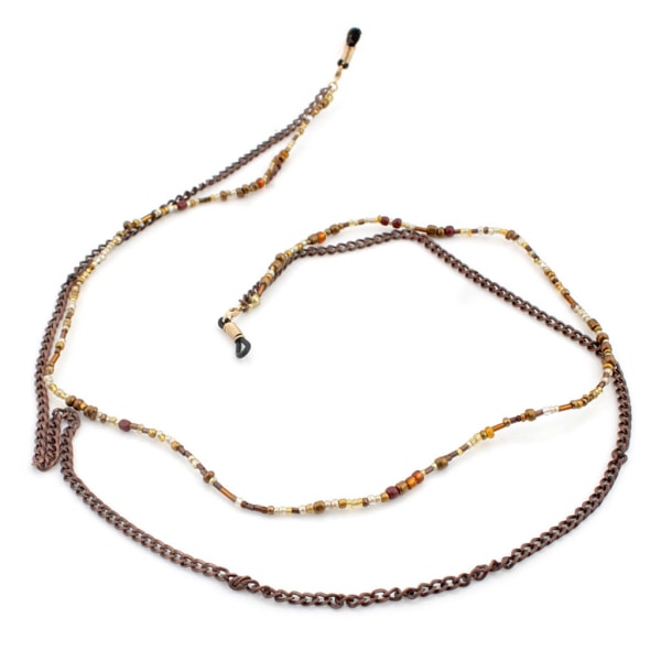 Läsglasögon Chain Beads Solglasögonhållare Mode Halsrem Metallrep 70cm