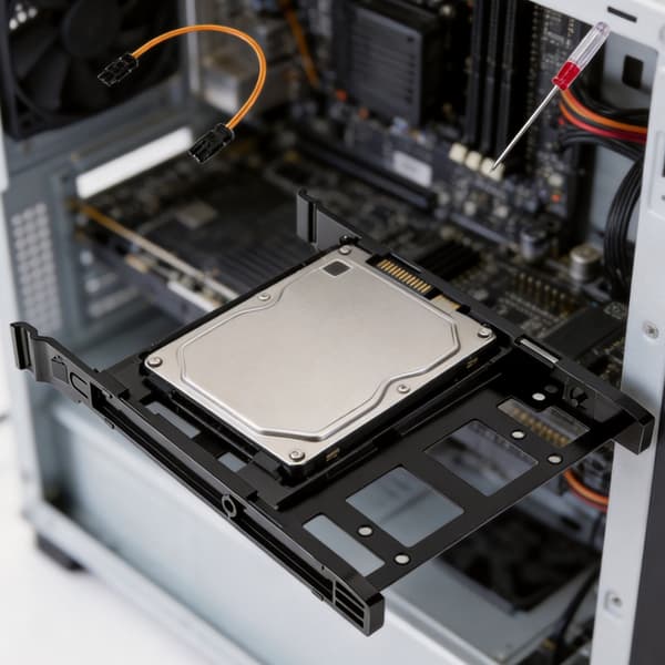 SSD-harddisk-konverteringsbeslag understøtter 2,5 tommer til 3,5 tommer drev for problemfri