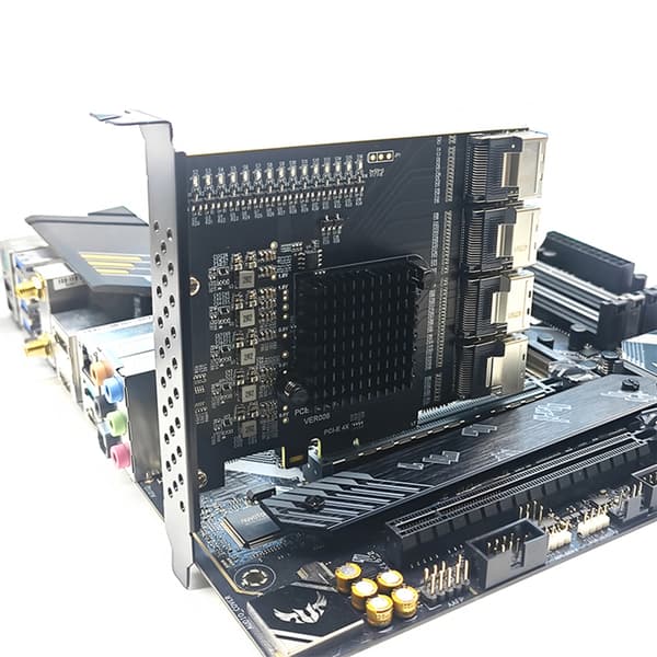 4 Port PCIExpress USB3.0 Hub Adapter Rask Hastighet 5Gbps Dataoverføring