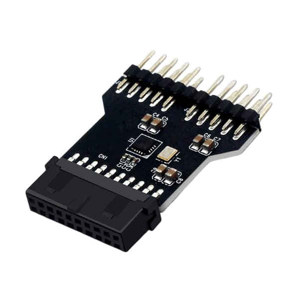Intern 19-Pin til Dobbelt 9-Pin USB2.0 Adapter Udvidelsesmodul til Computer