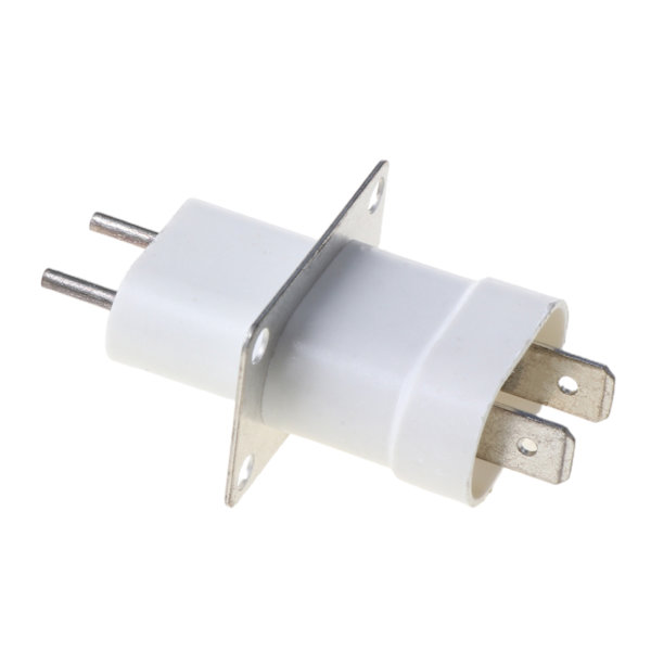 Hem Elektronisk Mikrovågsugn Magnetron Filament 4 Pin Socket Converter Vit