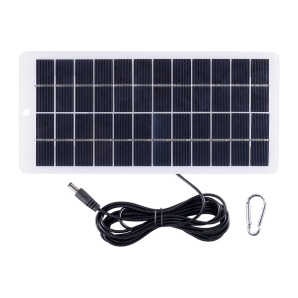 Solpanel 10W 12V Utomhus DIY Solcellsladdare Polysilikonpaneler USB Utomhus Portabel Solar för utomhuslamppump