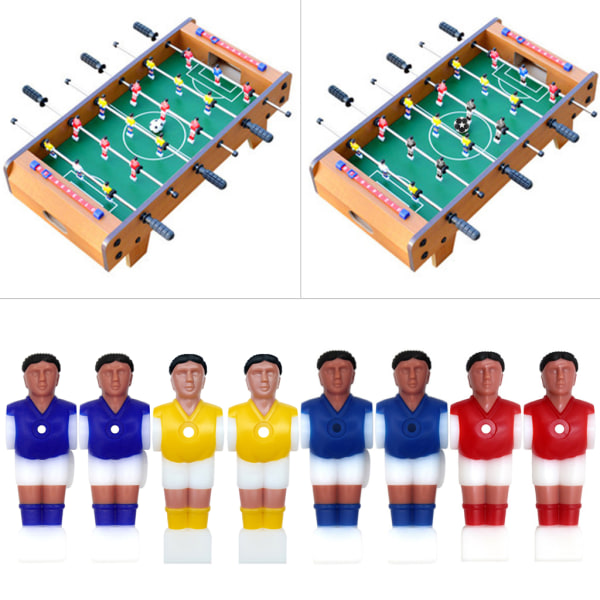 4st/förpackning Foosball Herr Fotbollsspelare Set Färgglad Fotball Ersättningsdelar Bord Fotboll Fotbollsspelare B