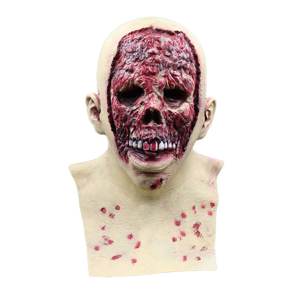 Halloween Huvudbonader Skräck Latex Mask Äckligt ruttet ansikte Skeleton Skull Mask