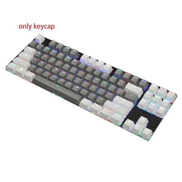 Mini Tangentbord Trådbundet Bluetooth-kompatibelt Trådlöst Dubbelläge 87 Tangenter RGB Mekaniskt Tangentbord Kailh BOX Switch För Surfplatta