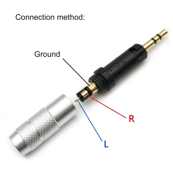 Profesjonell erstatningsplugg for hodetelefoner for ATH-M40X M50X M70X Studio
