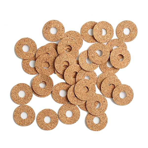 20st Gitarrplock Korkgrepp Antisladdgrepp Plektrumdelar 18 mm/0,70 tum Tejp Kork klistrad på Pick Förhindra glidverktyg