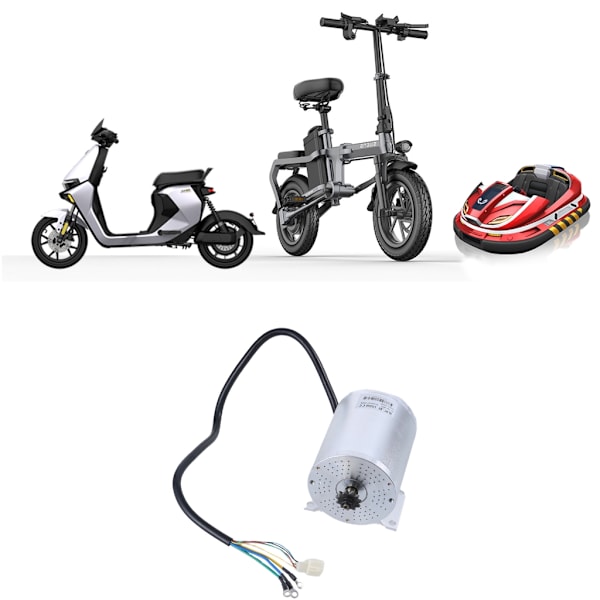 DC48V 2000W Elektrisk Børsteløs Motor Kit til Elektrisk Scooter, Cykler