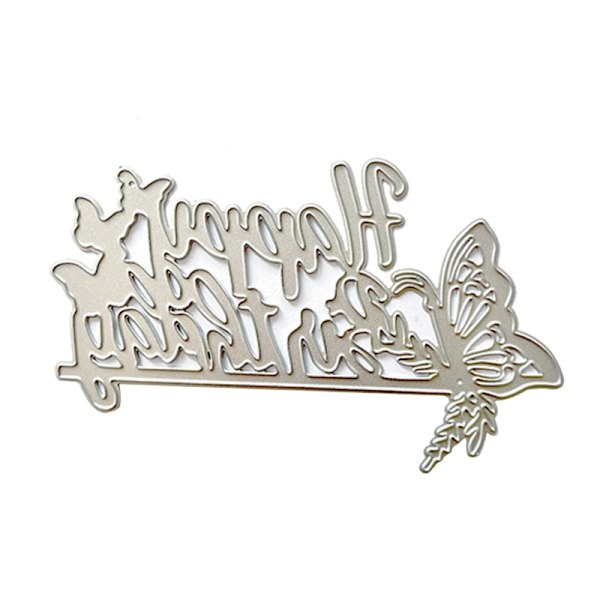 Sommerfugl Bogstav Metal Skærestencils Scrapbooking Stencil Die Cuts Kort Prægning DIY Fotoalbum Skabelon Form Dekoration
