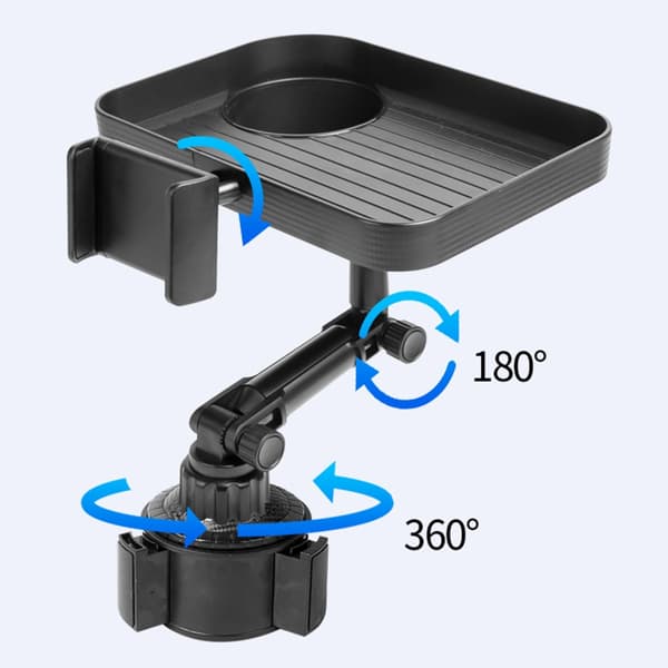 Multifunksjonell Bilkoppholder 360 Roterende Justerbar Bilkoppholder Ekspander