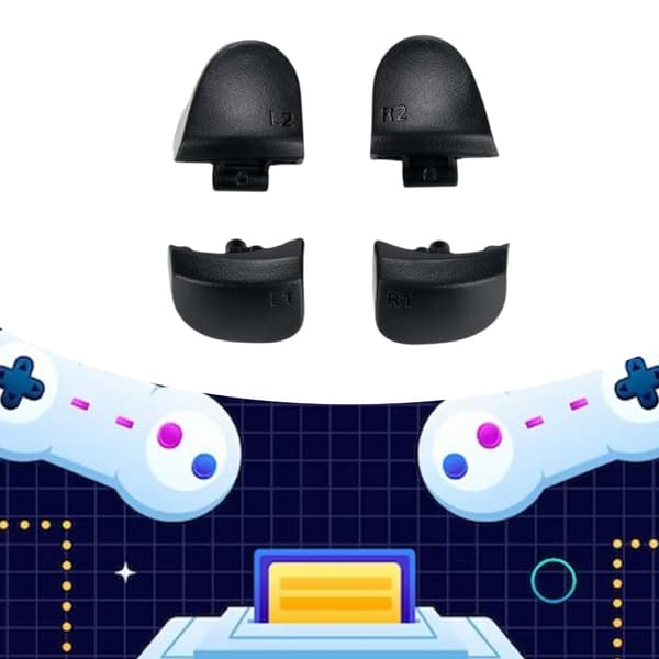 6 i 1 Triggerknapper og Fjeder Udskiftningsknap til P5 Version 3 Gamepad