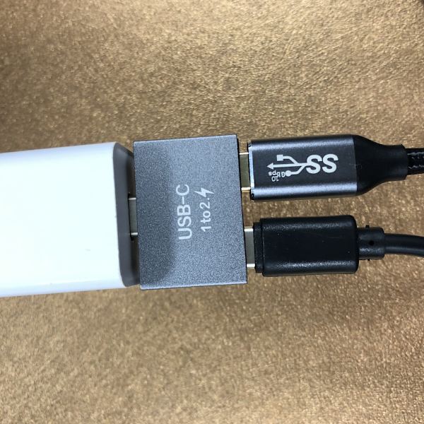 USB C Hane till Dual USB C Hona Splitter Convter Adapter Kontakt för USB C PD Laddare Powerbank Laptop Tillbehör