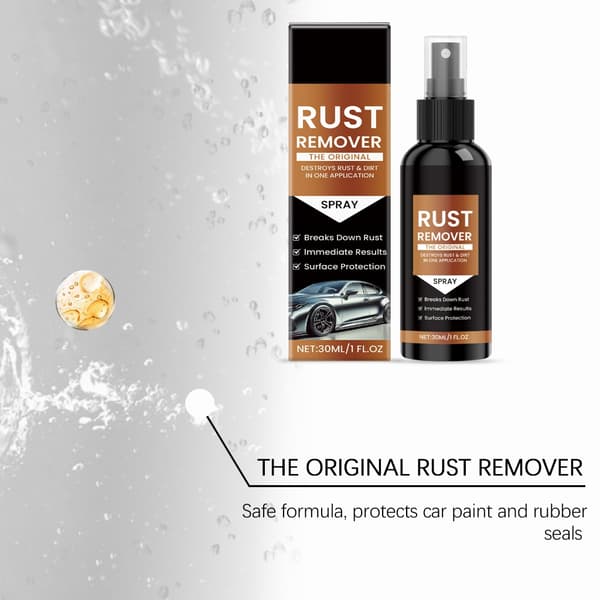 Kraftig oxidationsfjerner spray til bildele, kæder, værktøj. Nedbryder rust